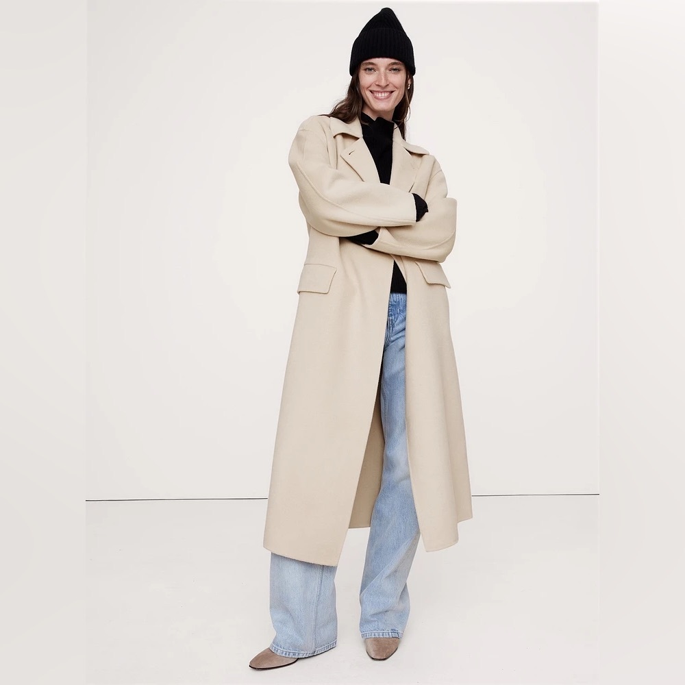 Oversized Double-Faced Cape Coat - NWT